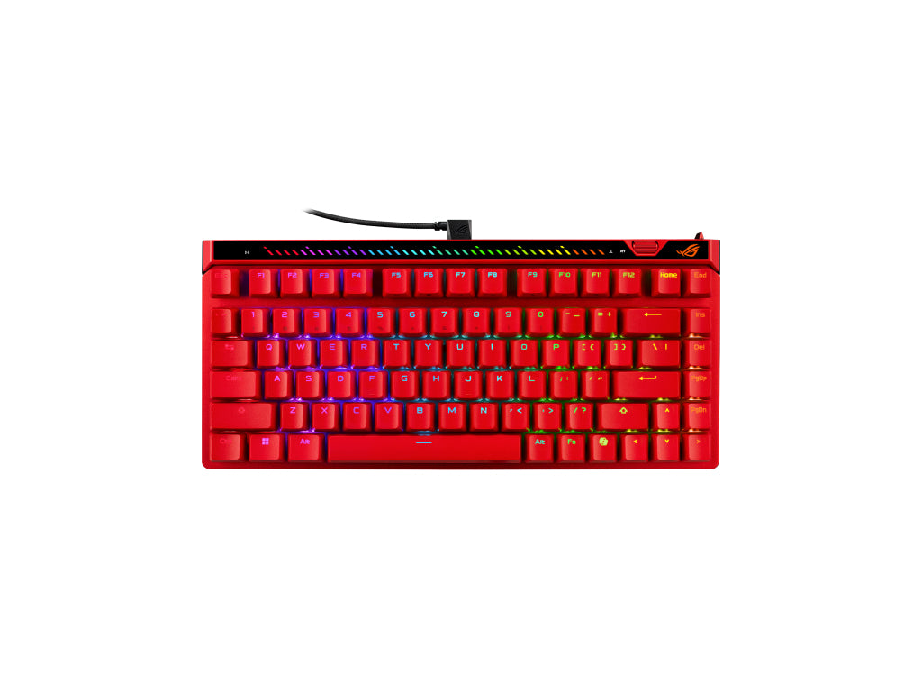Tipkovnica ASUS ROG Falchion Ace 75HE, ROG HFX V2 Mag Analog, RGB, lava red, US