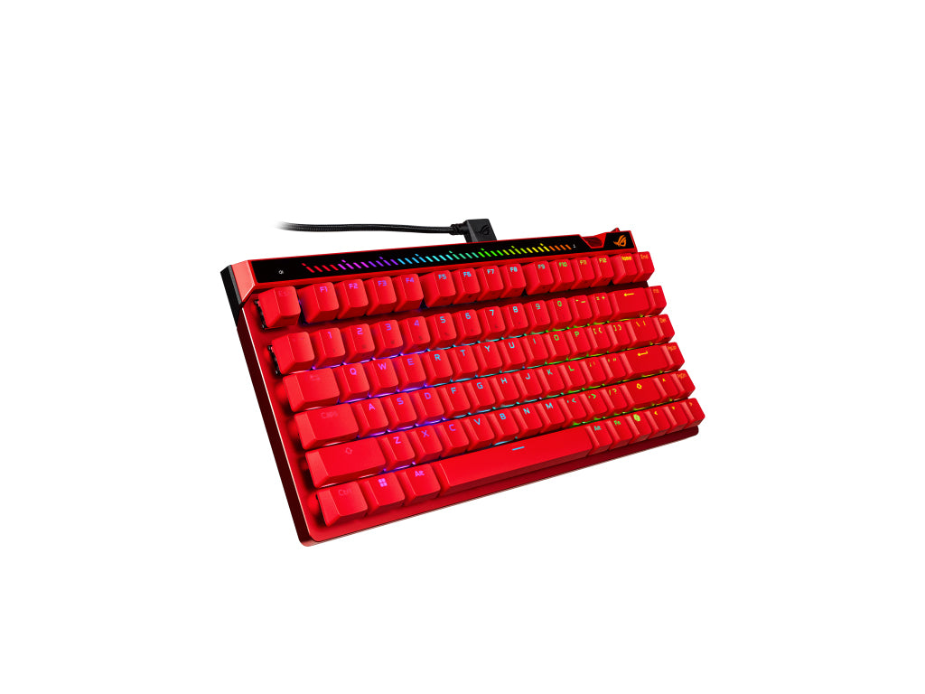 Tipkovnica ASUS ROG Falchion Ace 75HE, ROG HFX V2 Mag Analog, RGB, lava red, US