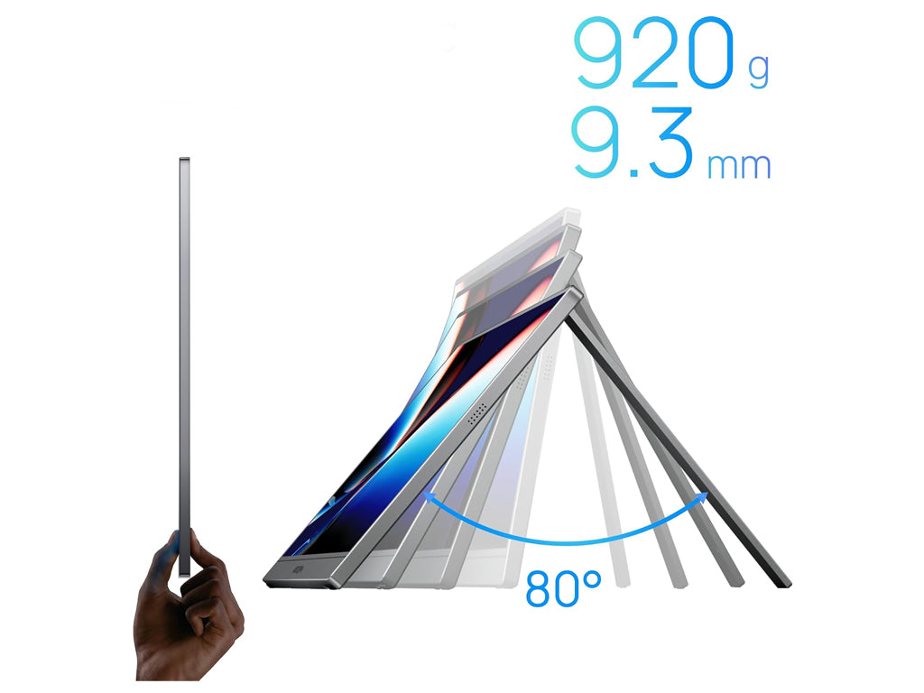 Prenosni monitor 17.3'' (44 cm) FullHD, IPS, 60Hz, mHDMI, USB-C, zvočniki, ARZOPA Z1C Plus, siv