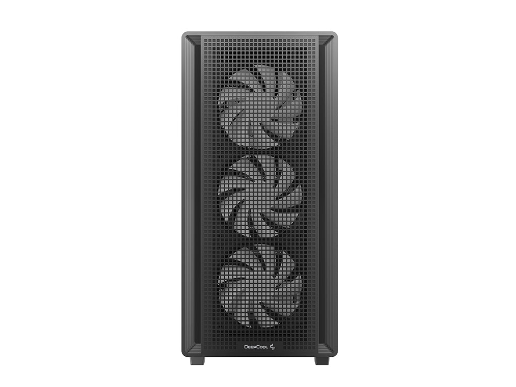 Računalniško ohišje DeepCool CC550 4F, ATX, Midi-Tower, ARGB, kaljeno steklo, črno