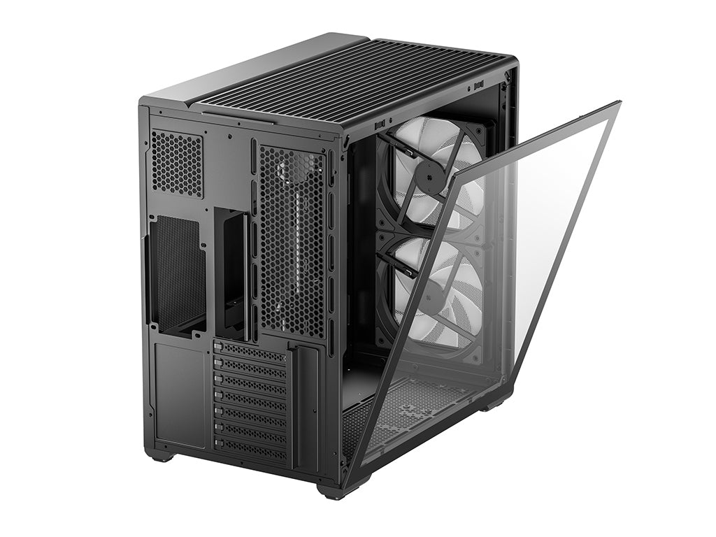 Računalniško ohišje DeepCool CG590 MESH 2F, ATX, Midi-Tower, Kaljeno steklo, črno