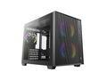 Računalniško ohišje DeepCool CG330 MESH 3F, micro-ATX, ARGB, kaljeno steklo, črno