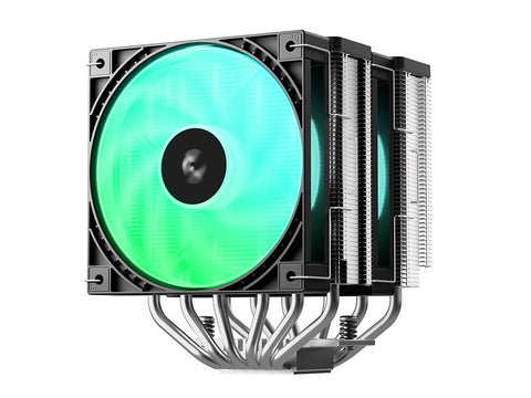 Hladilnik za procesor DeepCool AG620 G2 ARGB, 2x 120mm, črn