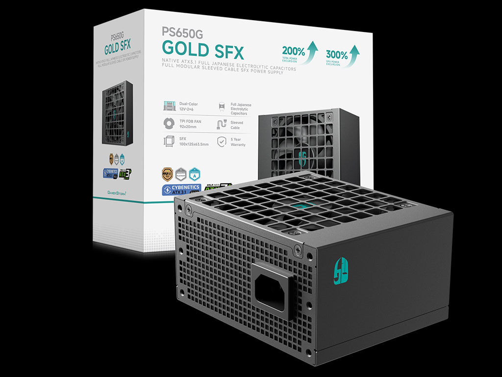 Napajalnik SFX Gamer Storm by DeepCool PS650G, 650W, Modularni, ATX 3.1, 12V-2×6, Gold