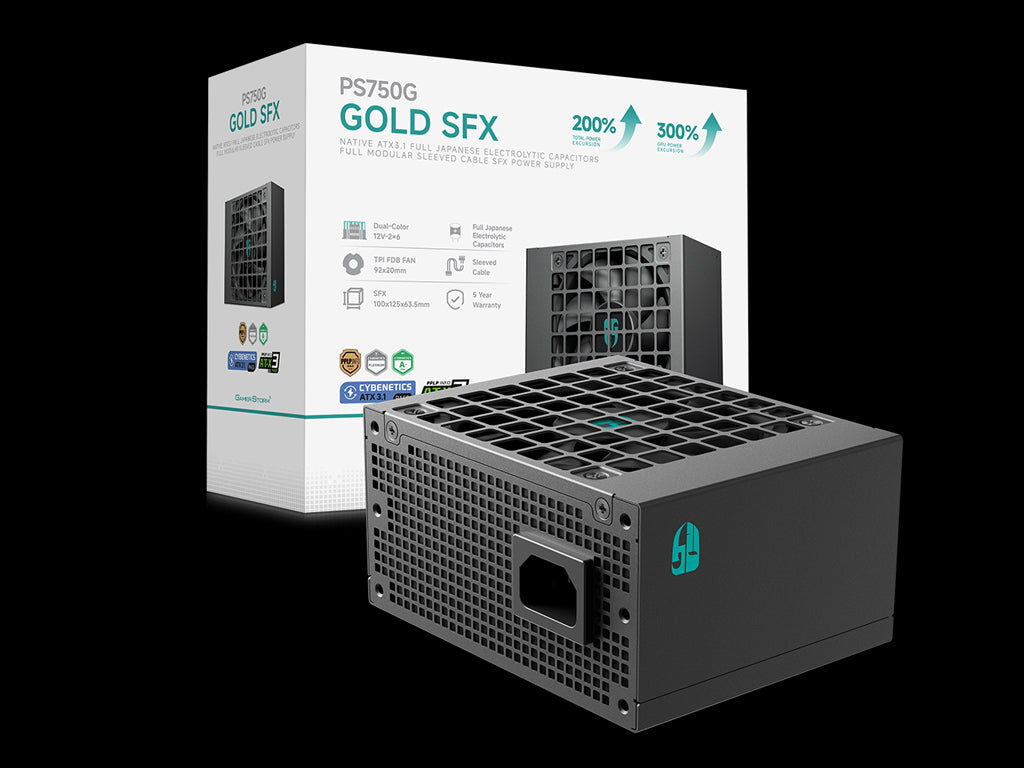 Napajalnik ATX Gamer Storm by DeepCool PS750G, 750W, Modularni, ATX 3.1, 12V-2×6, Gold