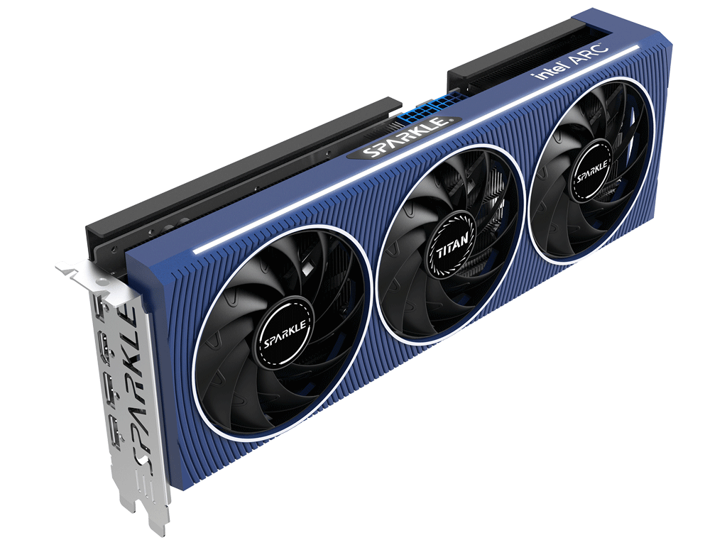 Grafična kartica Intel ARC A750 TITAN OC Edition, 8GB GDDR6, PCIe 4.0 x16, 3xDP, 1xHDMI, Sparkle