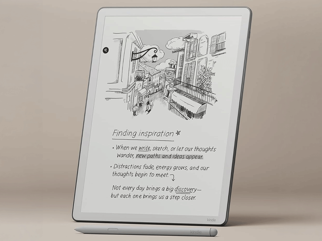 E-bralnik Kindle Scribe 2026, 11'', 32GB, WiFi, 300dpi, Premium Pen, USB-C, siv