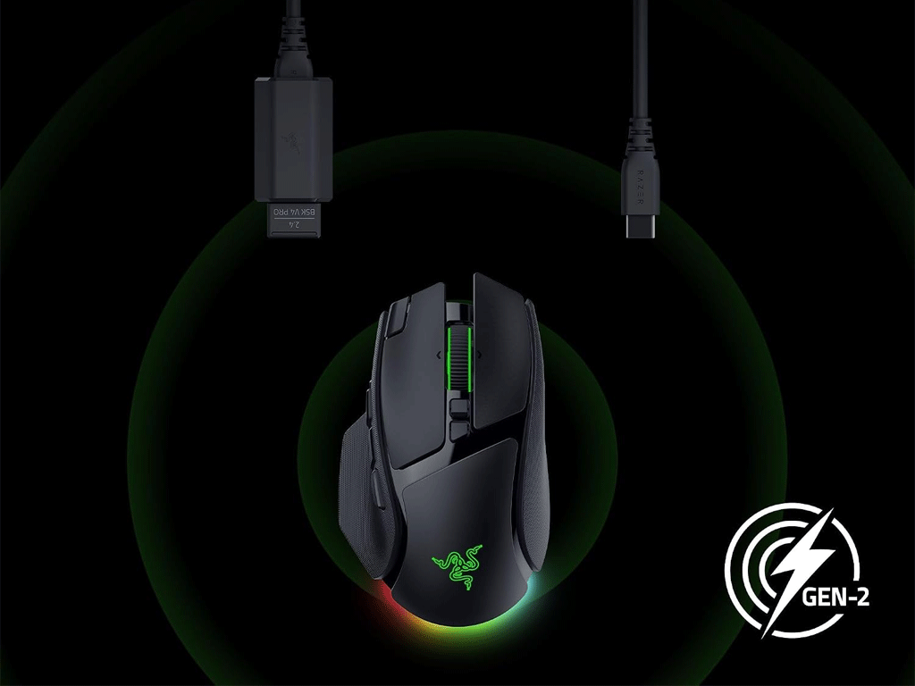 Miška Razer Basilisk V4 Pro, črna