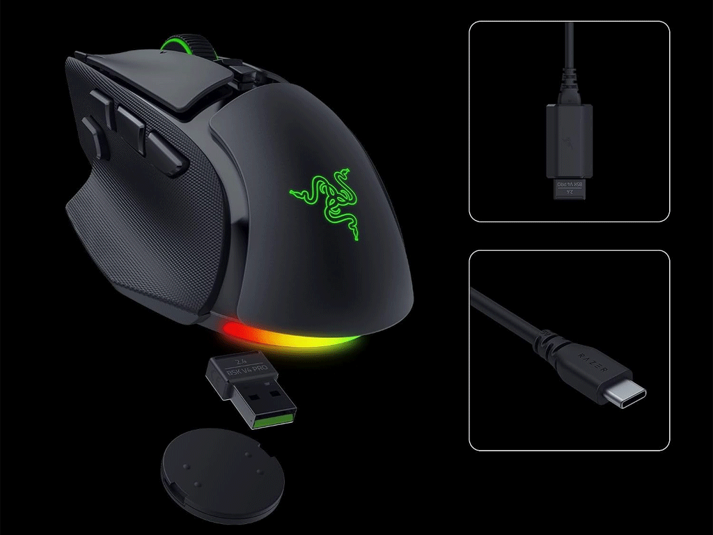 Miška Razer Basilisk V4 Pro, črna