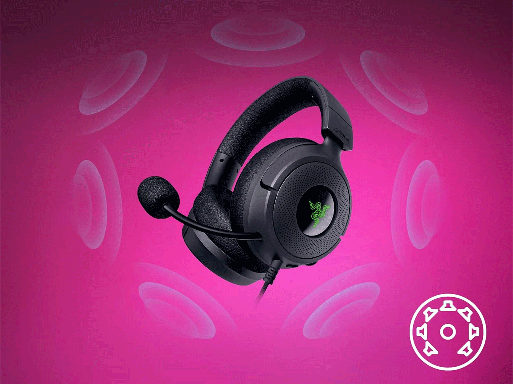 Slušalke Razer Kraken V4 X Sensa HD Haptics Edition, črna
