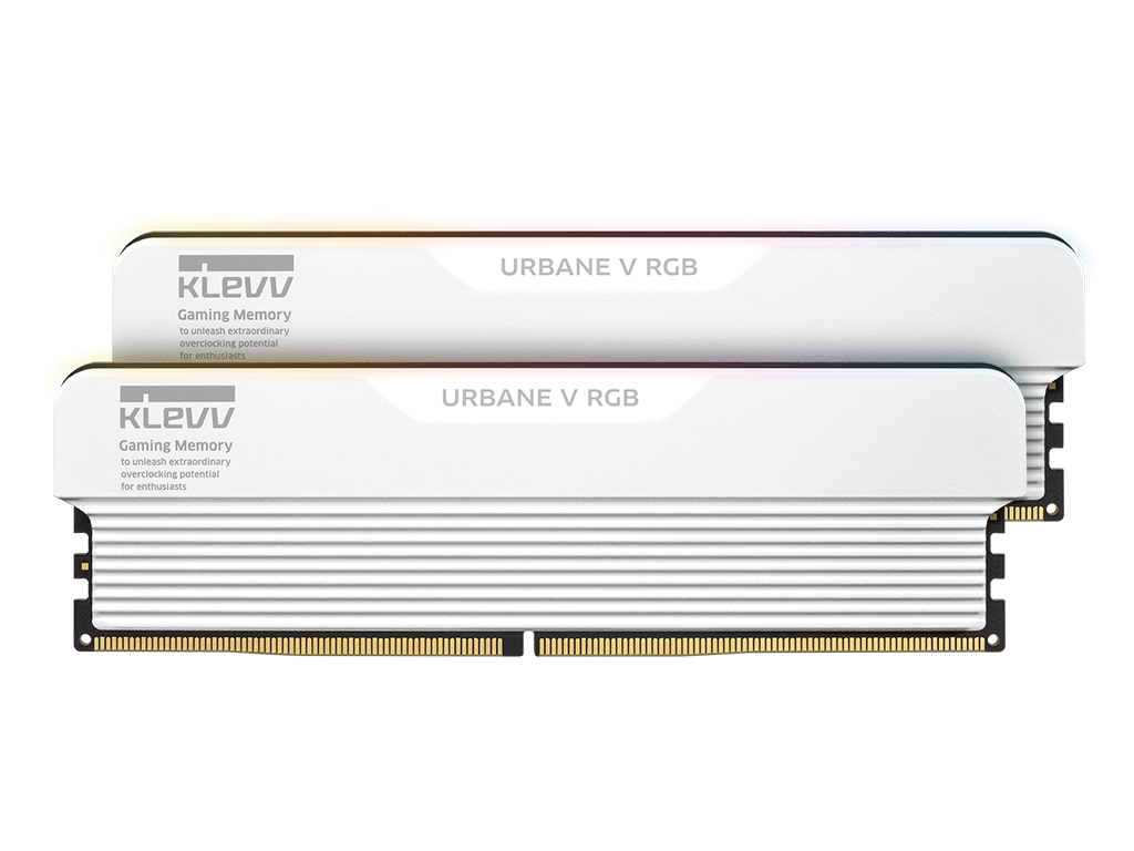 RAM DDR5 32GB Kit (2x16GB) 6000MT/s CL30 1.35V, Klevv Urbane V RGB, bel, EXPO/XMP