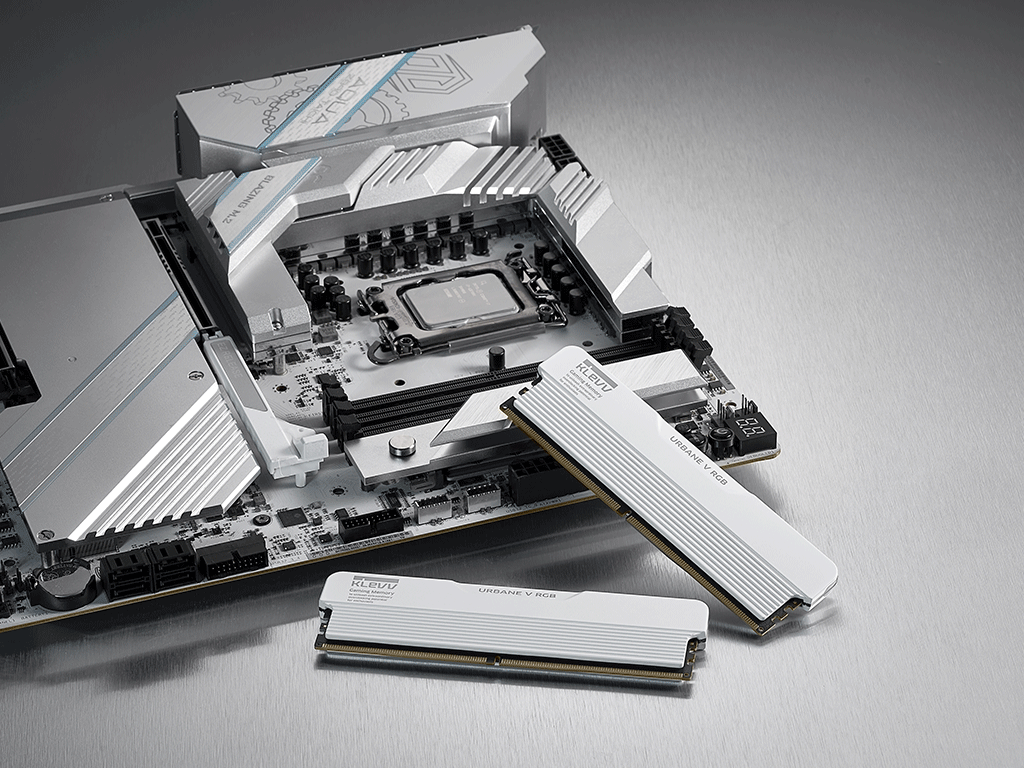 RAM DDR5 32GB Kit (2x16GB) 6000MT/s CL30 1.35V, Klevv Urbane V RGB, bel, EXPO/XMP
