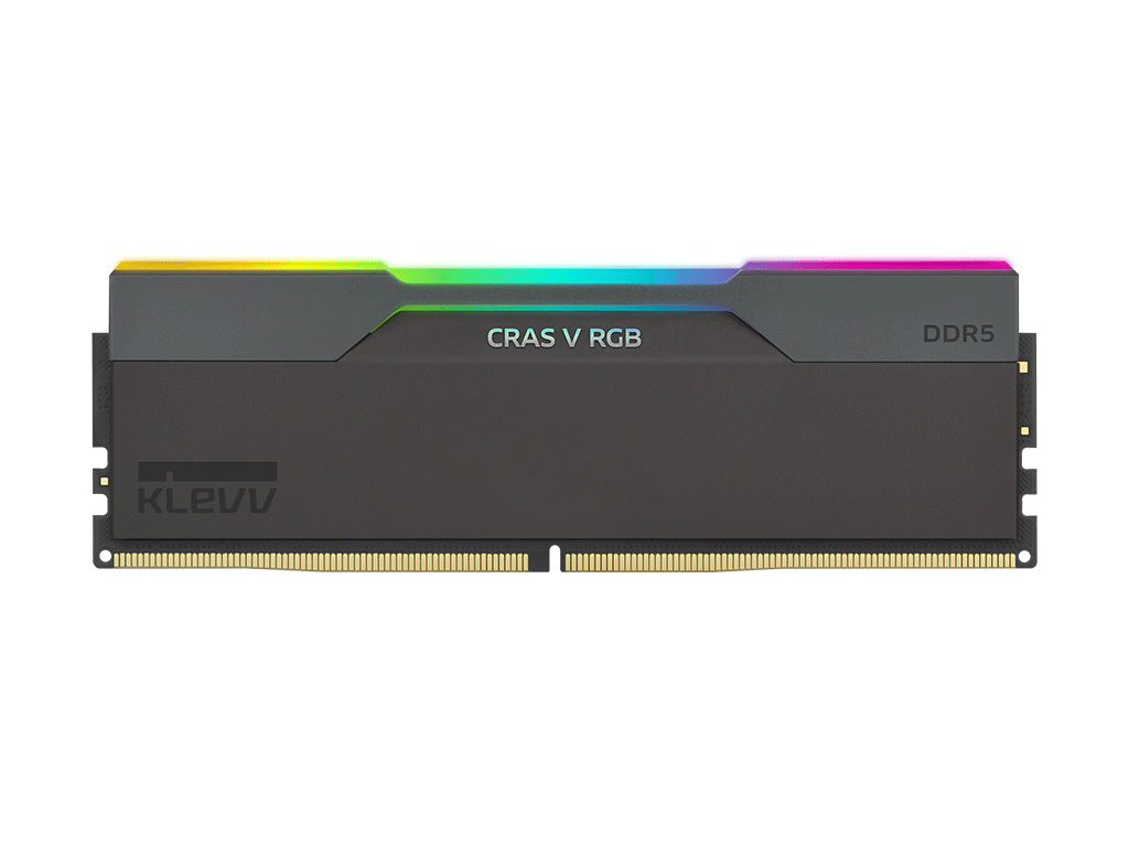 RAM DDR5 64GB Kit (2x32GB) 6000MT/s CL30 1.35V, Klevv Cras V RGB, črn, EXPO/XMP