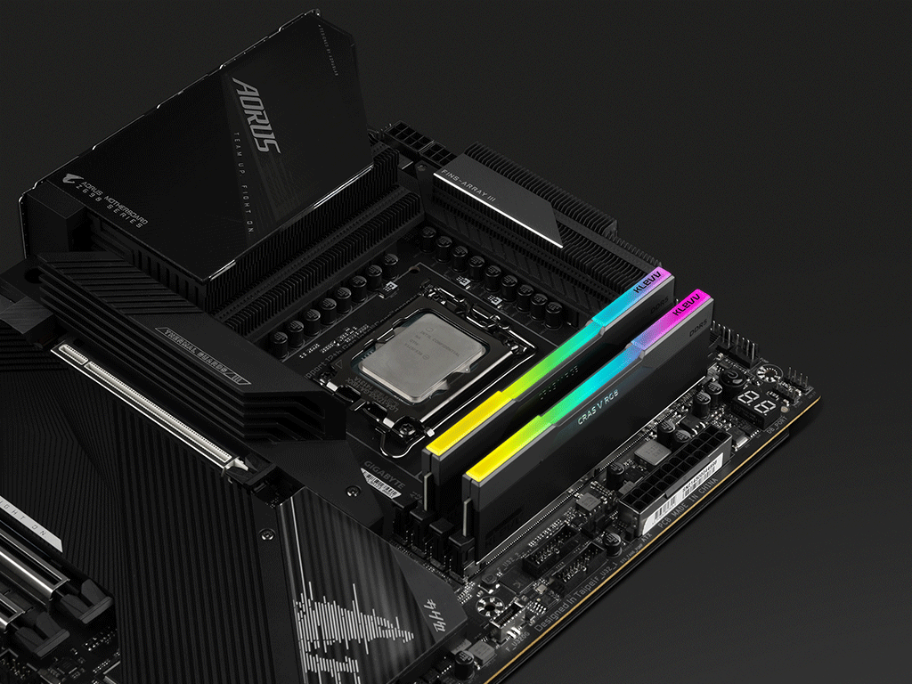 RAM DDR5 64GB Kit (2x32GB) 6000MT/s CL30 1.35V, Klevv Cras V RGB, črn, EXPO/XMP
