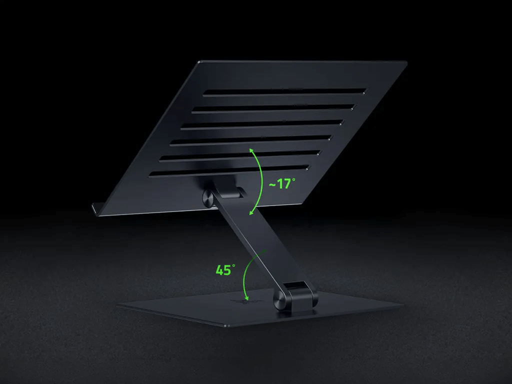 Stojalo za prenosnik Razer Adjustable Laptop Stand, do 18'', črno
