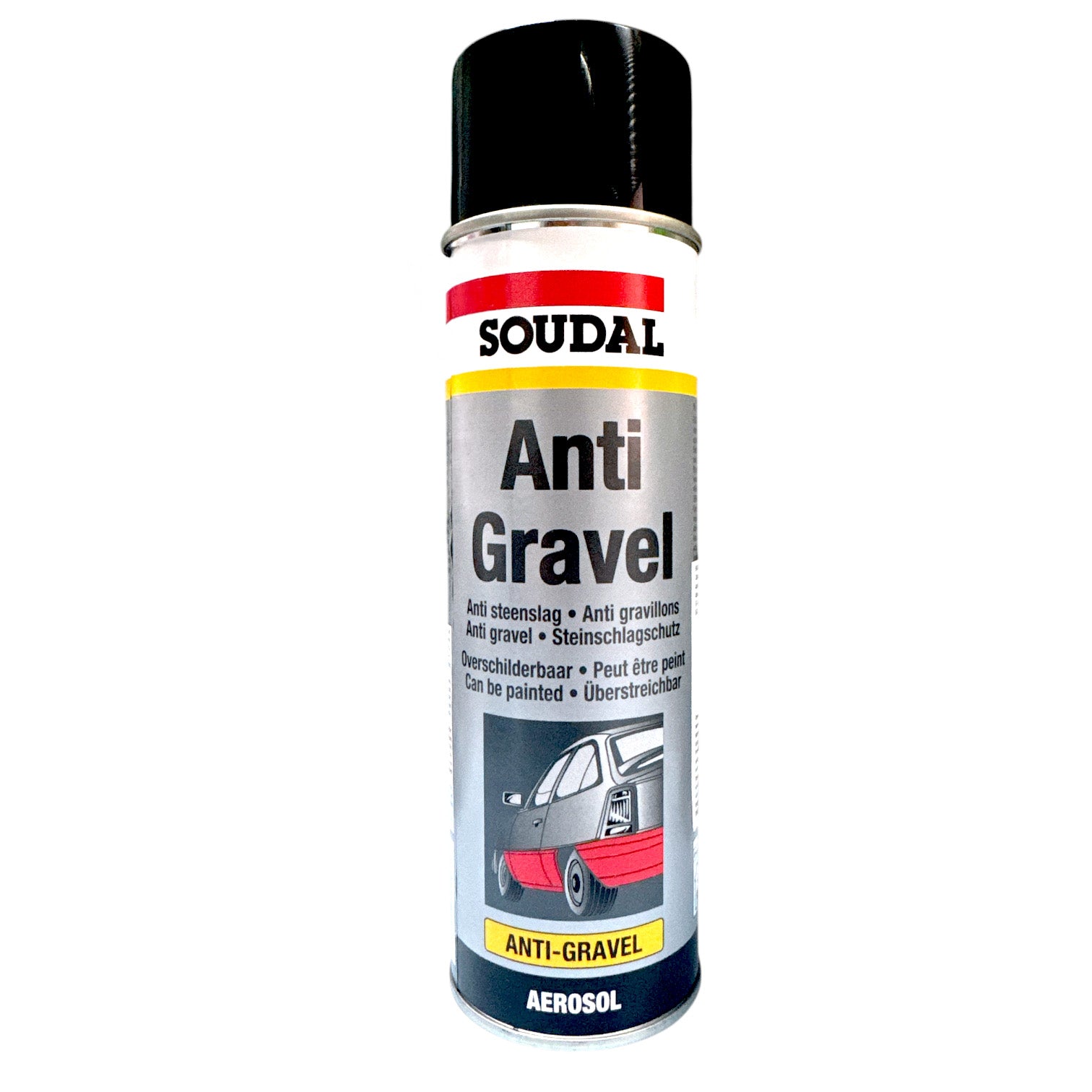 SOUDAL Talna zaščita v spreju kvačuk (Antigravel Aersol) 500ml Sivi