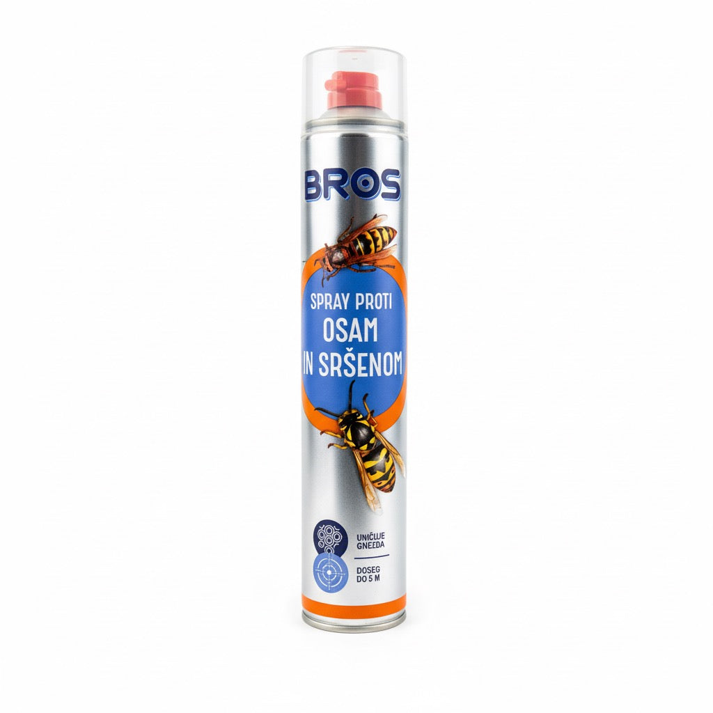 Sprej proti osam, sršenom in za njihova gnezda XL  600ml Doseg 5m