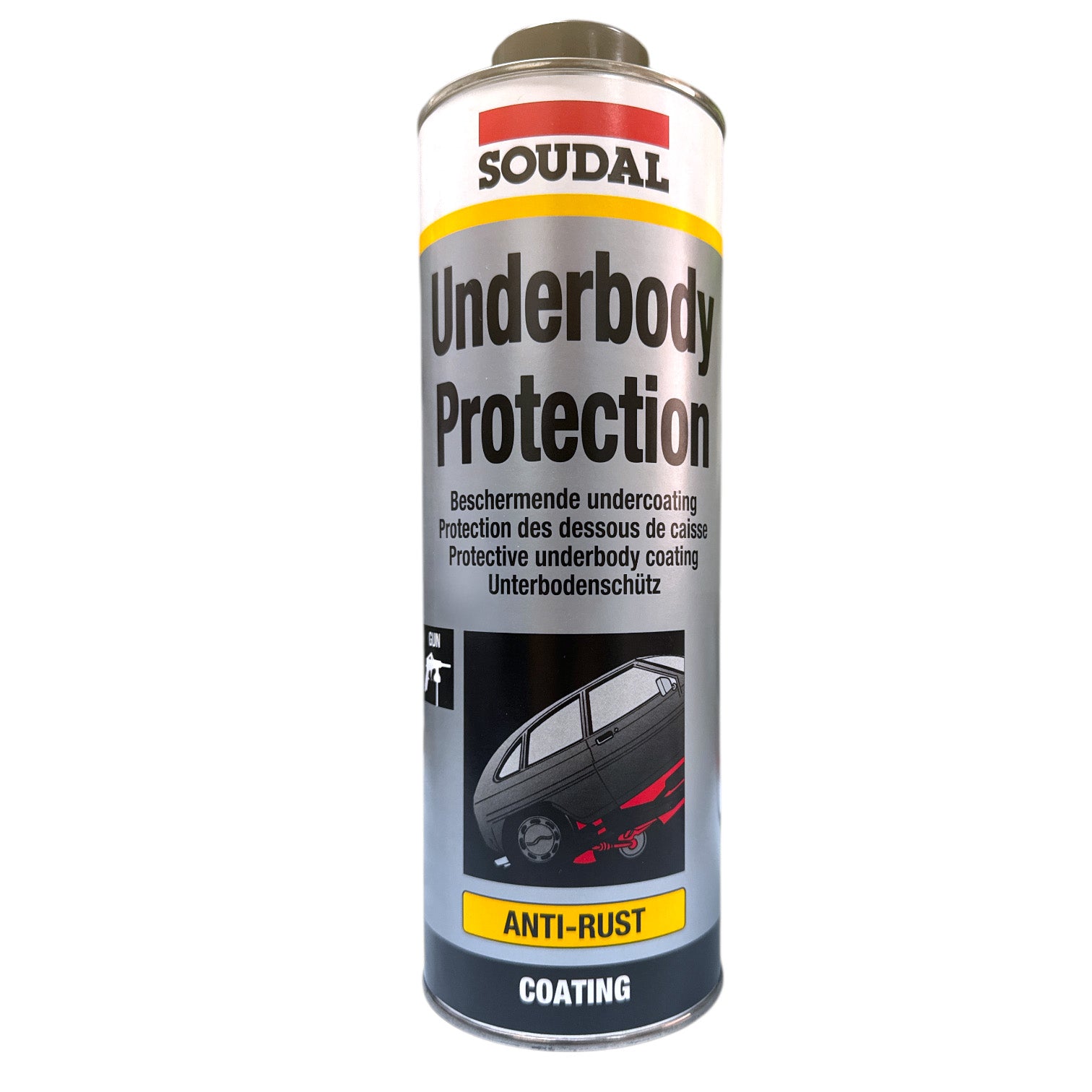 SOUDAL Talna zaščita Bitumen na pištol (Underbody protection) 1kg