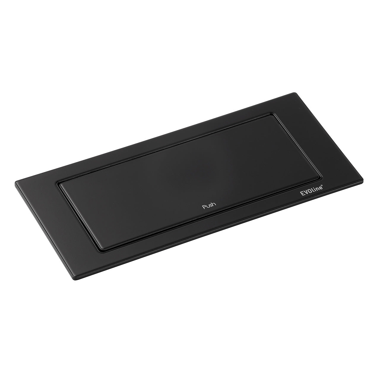 Vgradna vtičnica EVOLINE BackFlip  2 Schuko vtičnici 1 USB-C Črna Mat