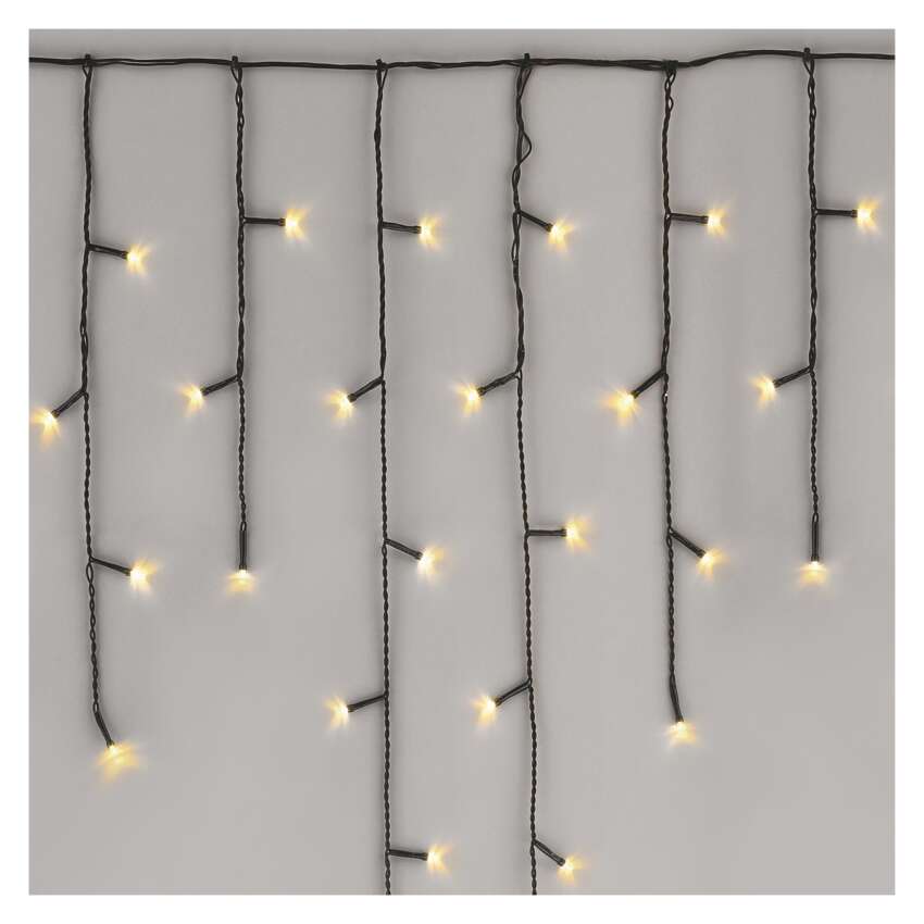 Standard LED povezovalna  božična veriga – ledene sveče, 2,5 m, zun., topla bela