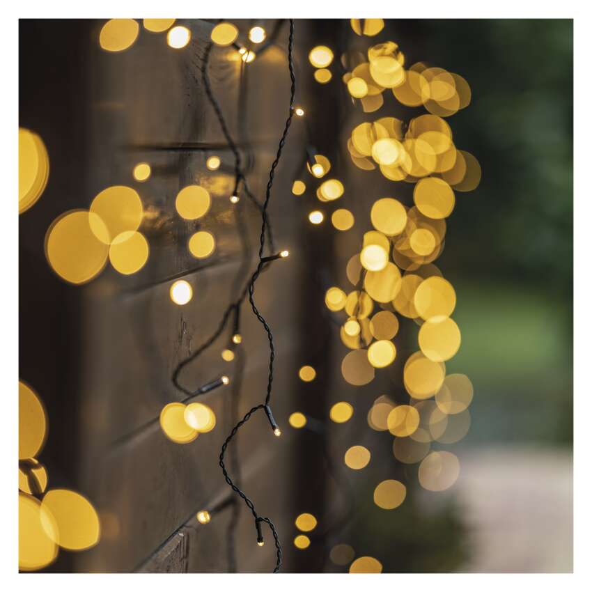 Standard LED povezovalna  božična veriga – ledene sveče, 2,5 m, zun., topla bela