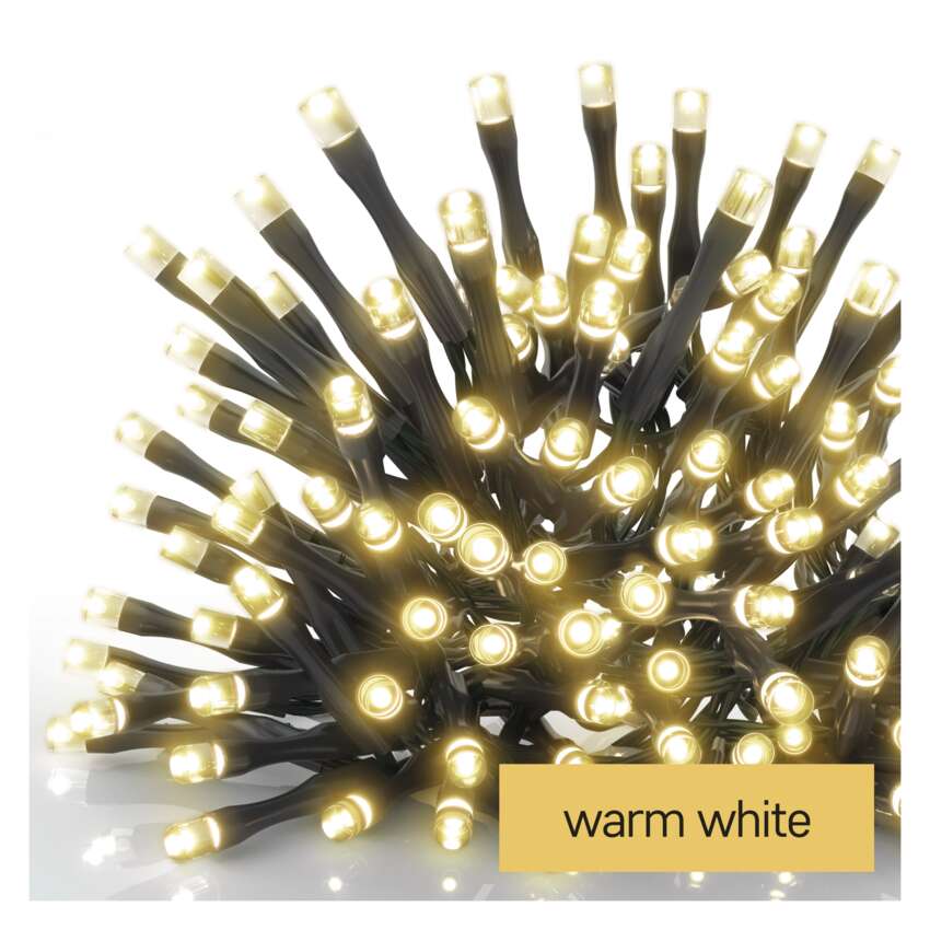 Standard LED povezovalna  božična veriga – zavesa, 1,1x2 m, zun., topla bela