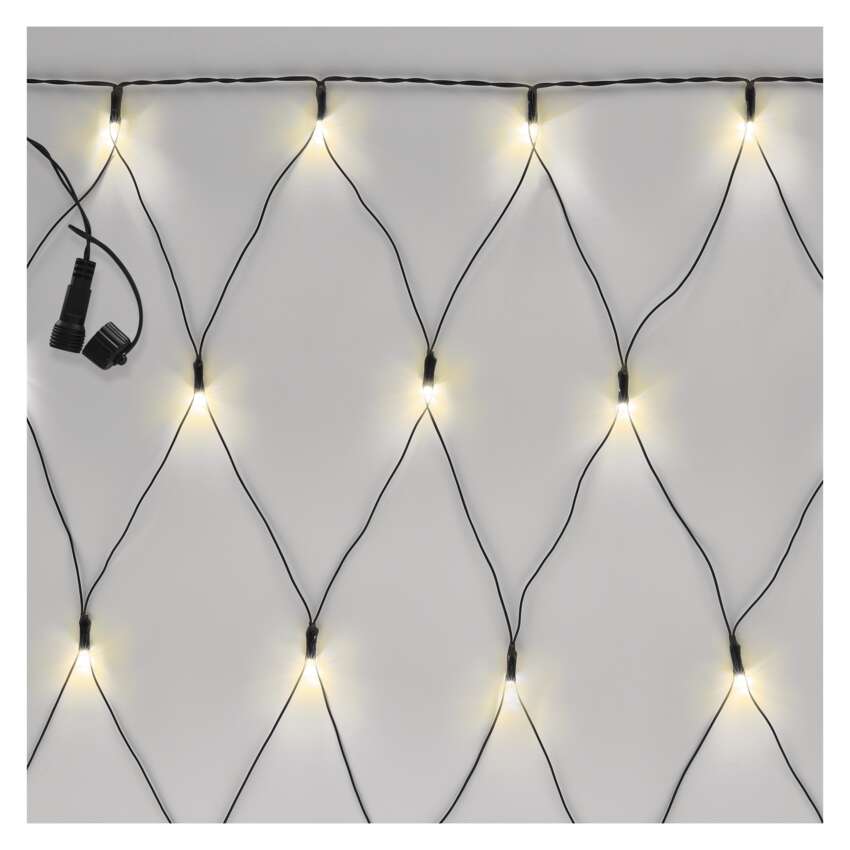 Standard LED povezovalna  božična veriga – mreža, 1,5x2 m, zun., topla bela