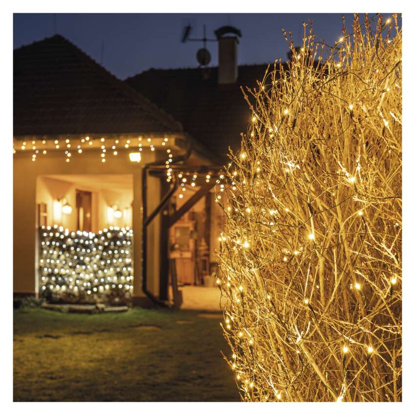 Standard LED povezovalna  božična veriga – mreža, 1,5x2 m, zun., topla bela