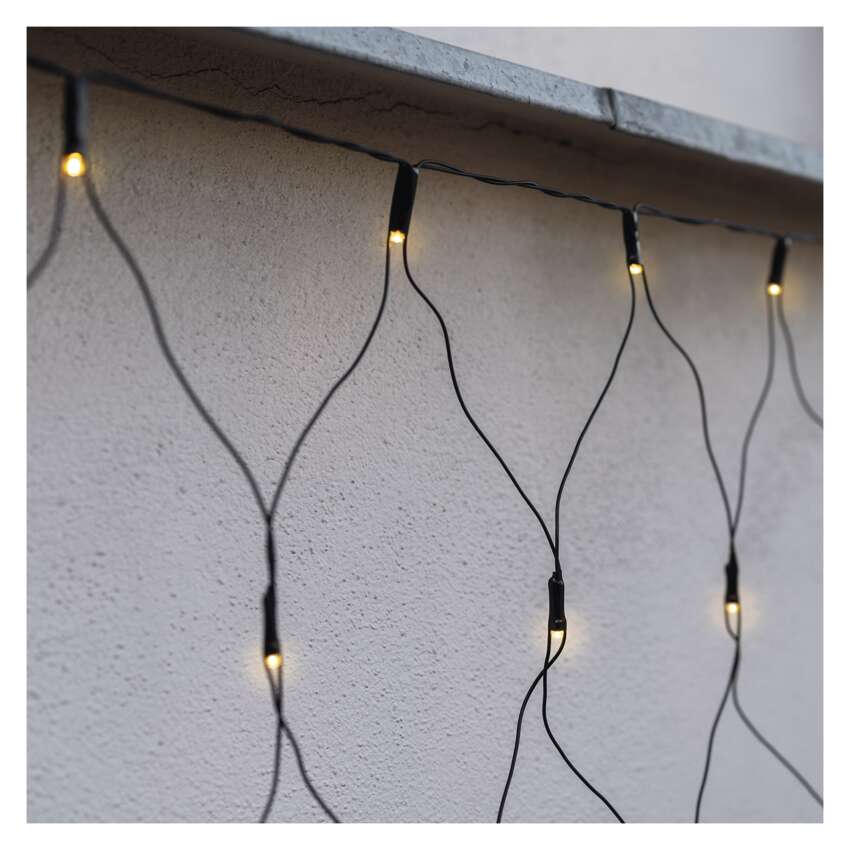 Standard LED povezovalna  božična veriga – mreža, 1,5x2 m, zun., topla bela
