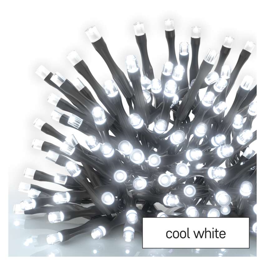 Standard LED povezovalna božična veriga, 5 m, zunanja in notranja, hladna bela