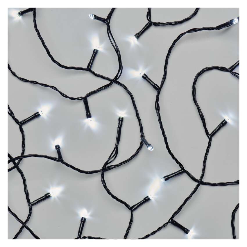 Standard LED povezovalna božična veriga, 5 m, zunanja in notranja, hladna bela