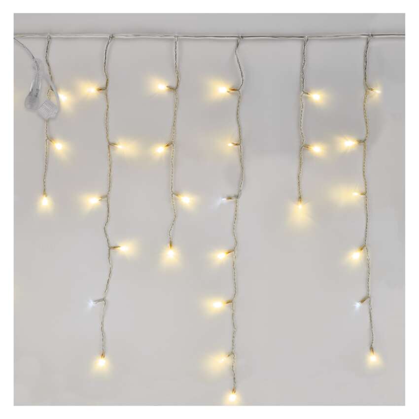 Standard LED povezovalna veriga utripajoča – ledene sveče, 2,5 m, zun., topla/hladna bela