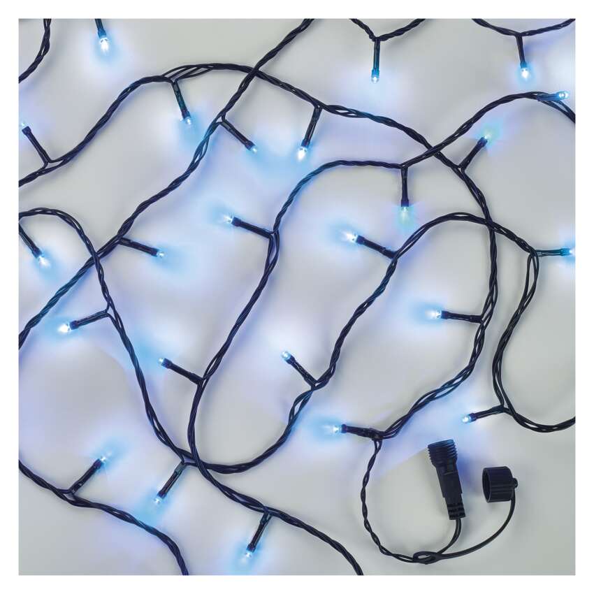 Standard LED povezovalna božična veriga, 10 m, zunanja in notranja, modra