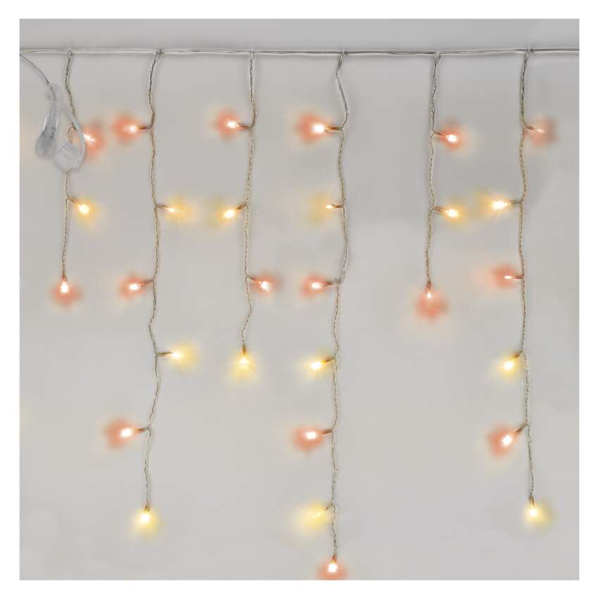 Standard LED povezovalna veriga nihajoča – ledene sveče, 2,5 m, zunanja, rdeča/vintage