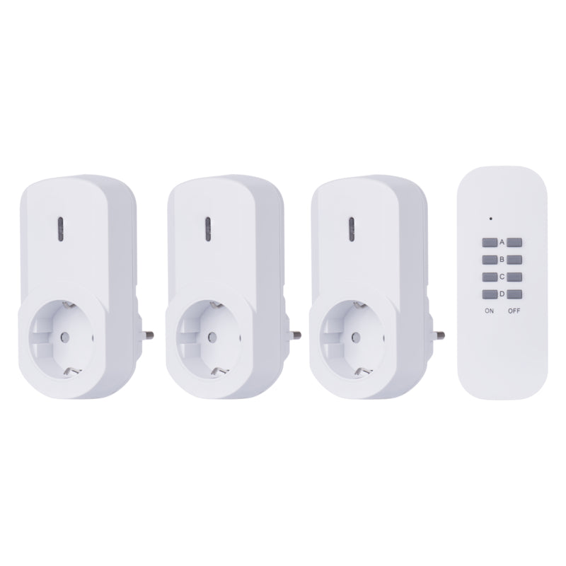 Remotely controlled schuko sockets