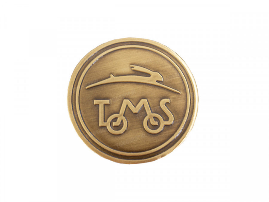 Nalepka Tomos Logo Okrogla Fi50mm RealMetal® ZLATA METAL