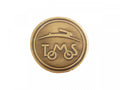 Nalepka Tomos Logo Okrogla Fi50mm RealMetal® ZLATA METAL
