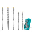 5-delni set svedrov SDS plus za beton, serija INDUSTRIAL (TAC190501) TOTAL