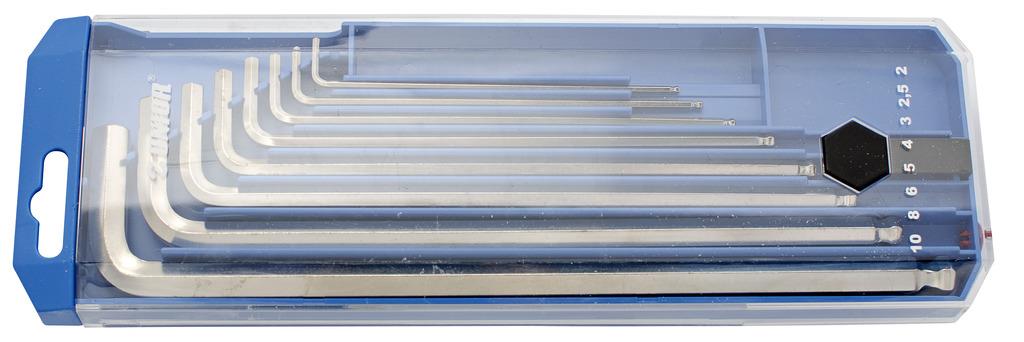UNIOR ALLEN KEYS LONG IN PVC BOX ANG. VIJ Art.220/3SLPB2 2-10 mm/8 pcs (610917)
