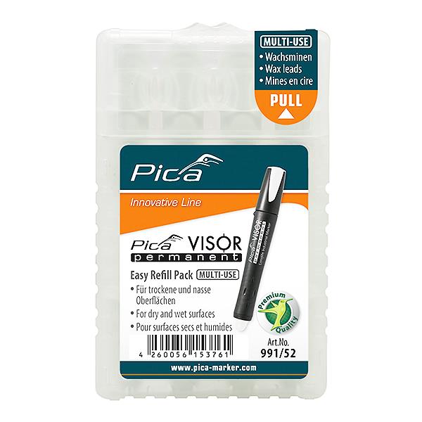 Pica VOŠČENKE VISOR PREMANENT 4 voščenke. Rdeča