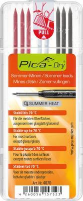 Pizza MINICE DRY SUMMER HEAT 8 minis, minis resistant to 70°C. Graphite, red and white