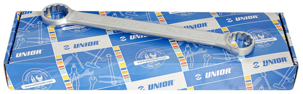 UNIOR KLJUČI OBROČNI RAVNI V KARTONU Art.182/2ACB 6-32 mm/11 kos (612568)