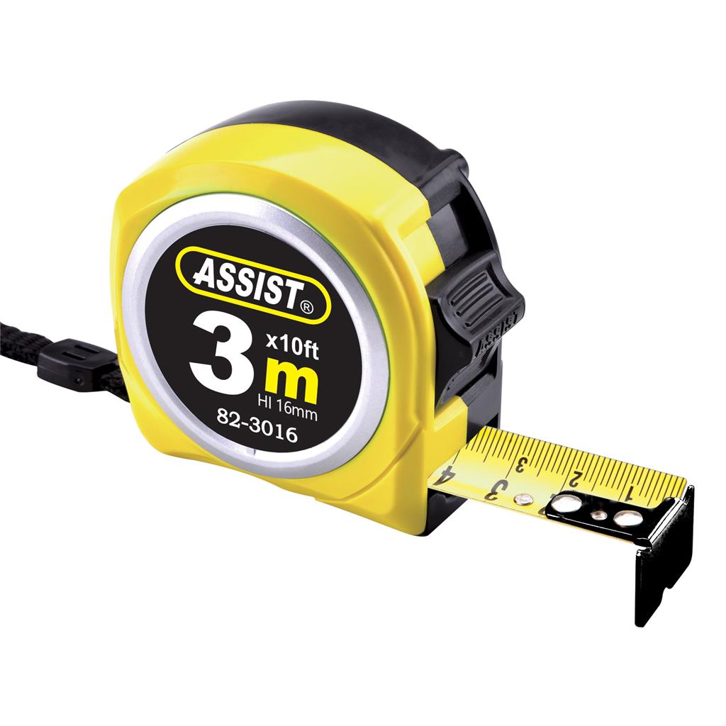 ASSIST METER TRAČNI PVC ohišje ASSIST. 3 m / 16 mm