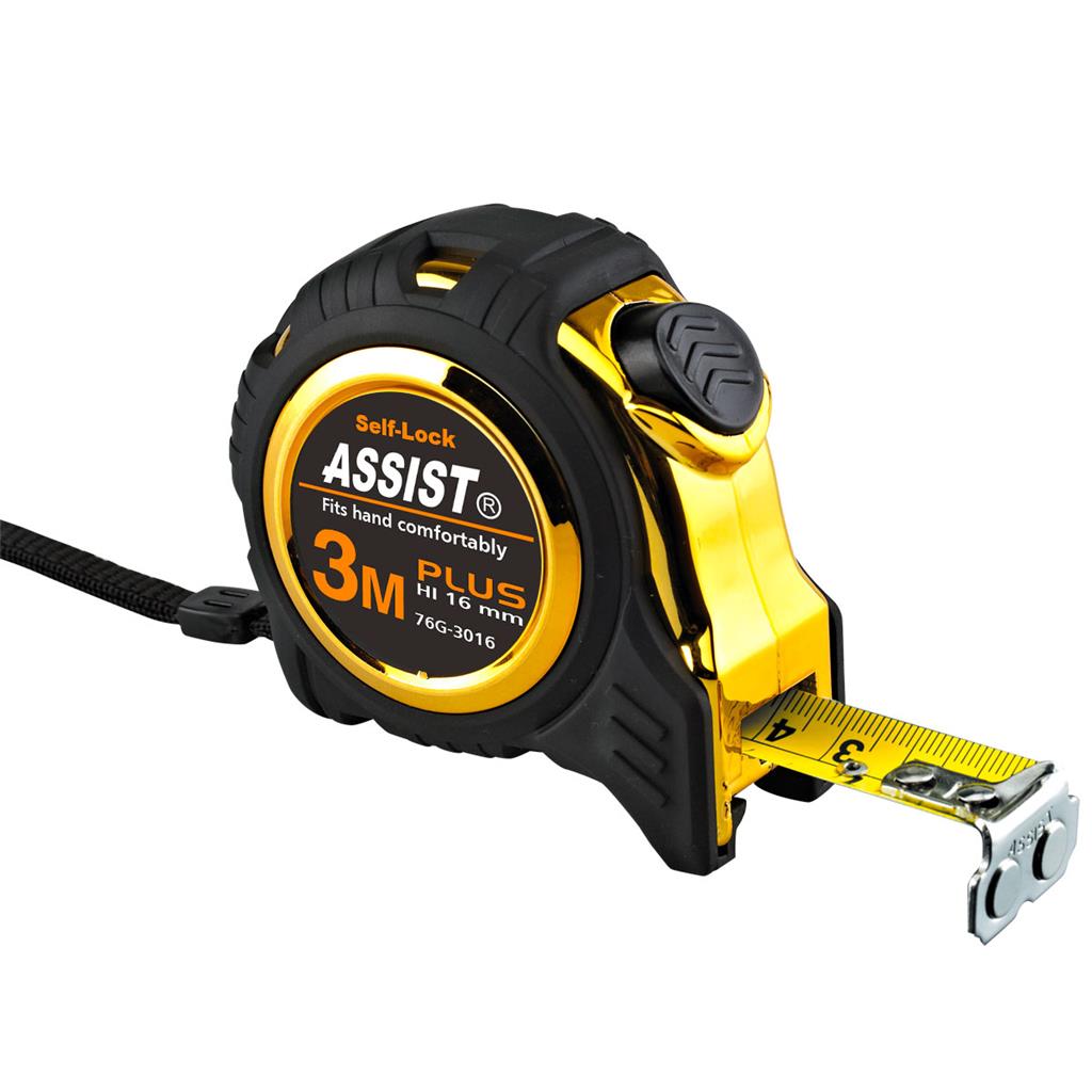 ASSIST METER TRAČNI Gumirano ohišje, z magnetom ASSIST. 3 m / 16 mm