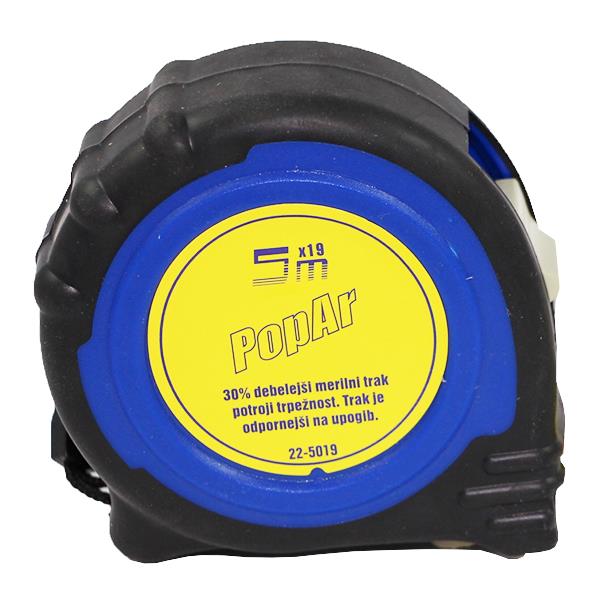POPAR METER TRAČNI Gumirano ohišje, POPAR. 2 m / 16 mm