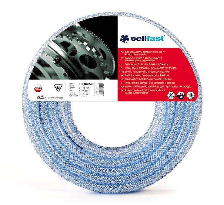 CELLFAST PIPE TECHNICAL PVC. 10mm, 2mm, 50m