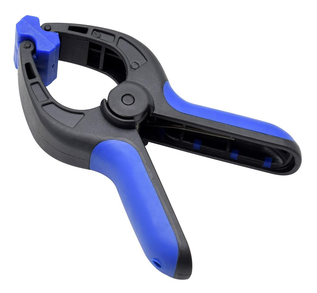 SELF-CLOSING PLIERS Rubberized handle. Pepper. 10 cm