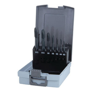 RUKO SVEDRI NAVOJNI STROJNI DIN 371/376 tip B HSSE-Co 5 VAP, PVC embalaža. M3 - M12 / 7 del,grt