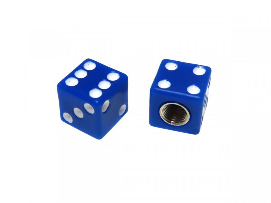 Blue cube valve caps