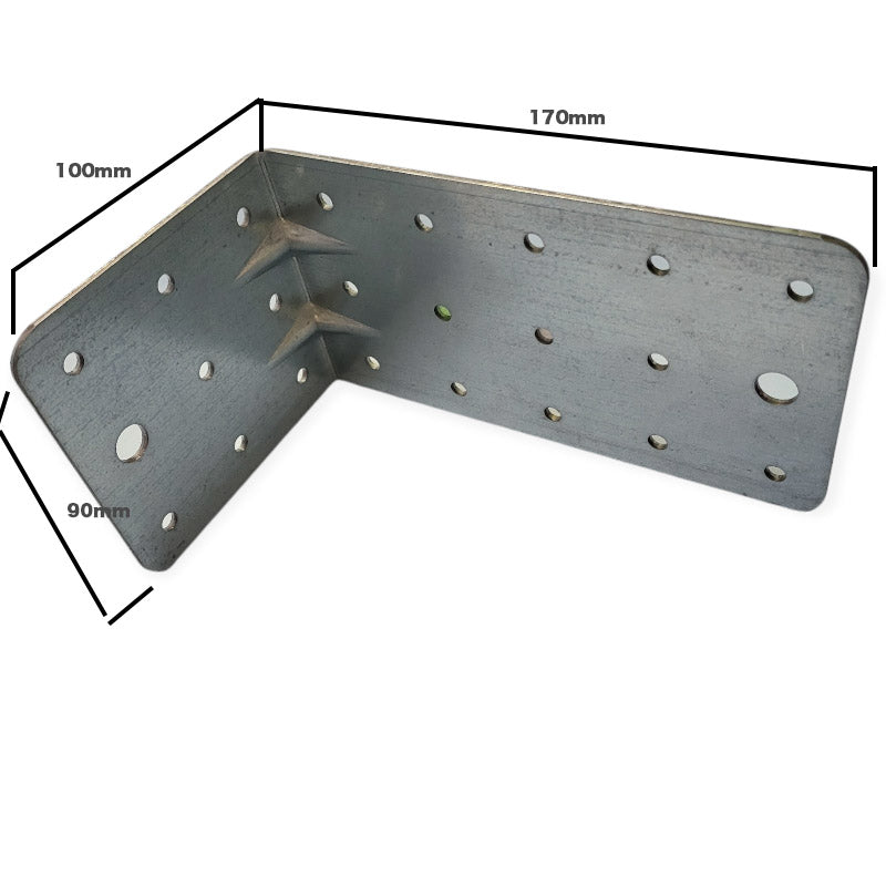 Ojačitven Kotnik 170x100x90mm cinkan